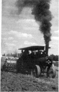 Plowing With Steam In New York State Image
